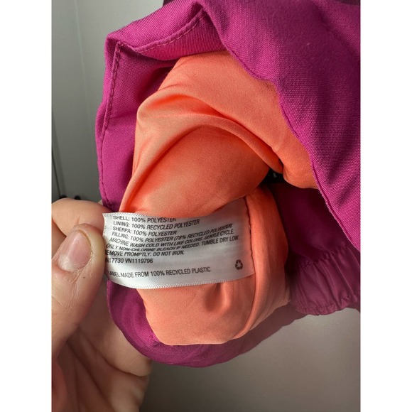 All In Motion Waterproof Burgundy Pink Hooded Jacket Size Medium 7/8 - Picture 8 of 9